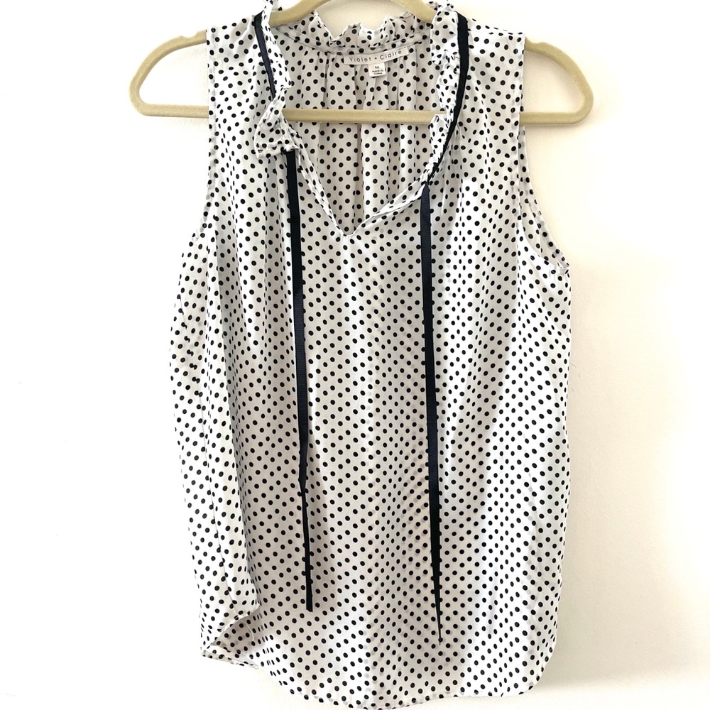 Violet & Claire Polka Dot Tank Top